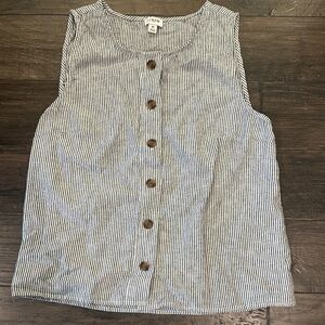 J Crew Factory Linen Tank M